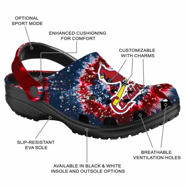 st louis cardinals radiant burst effect crocs new arrival