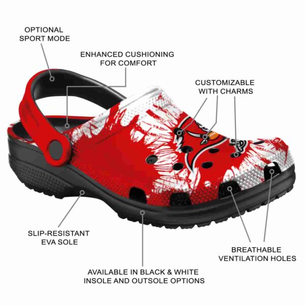 tampa bay buccaneers splatter graphics crocs new arrival