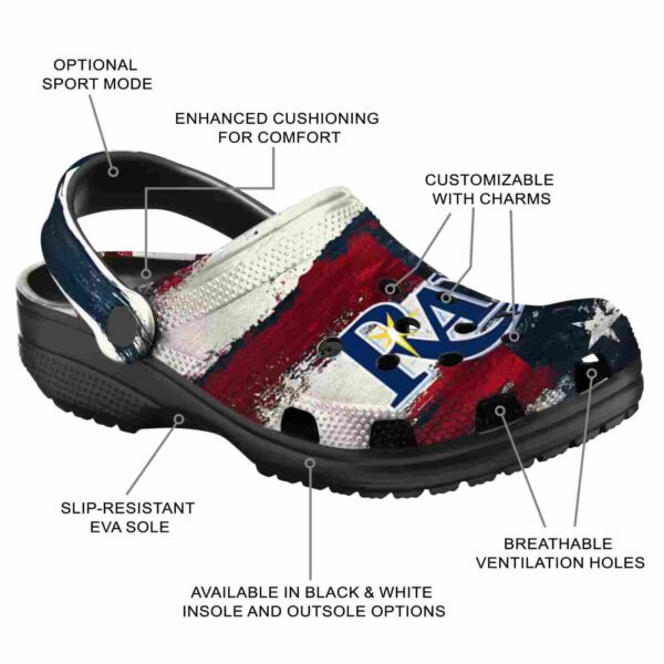 tampa bay rays patriotic stripes crocs new arrival