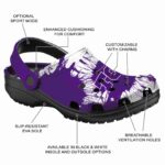 TCU Horned Frogs Splatter Graphics Crocs Best selling