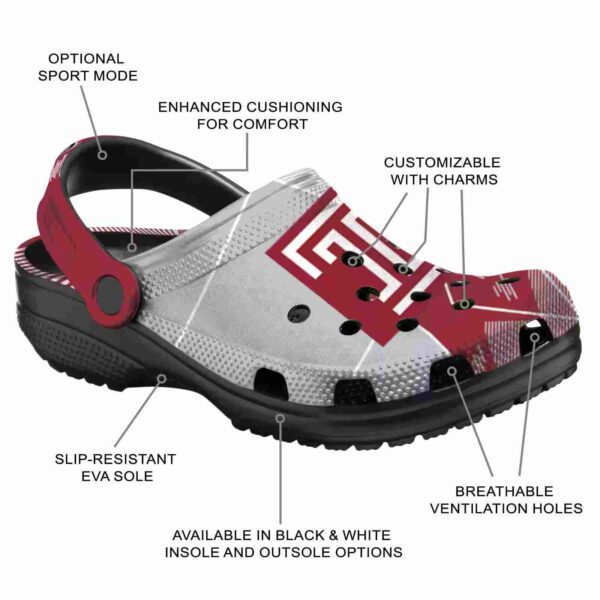 temple owls geometric background clog new arrival