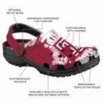 temple owls splatter graphics clog best selling