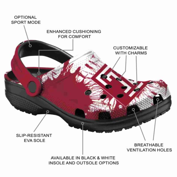 temple owls splatter graphics clog new arrival