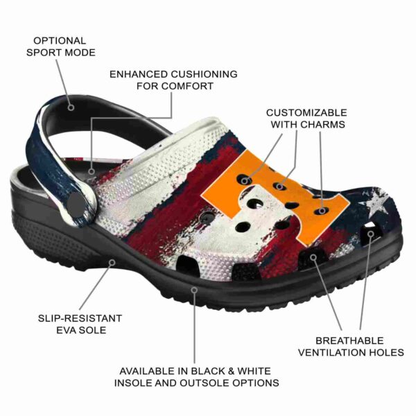 tennessee volunteers patriotic stripes crocs new arrival