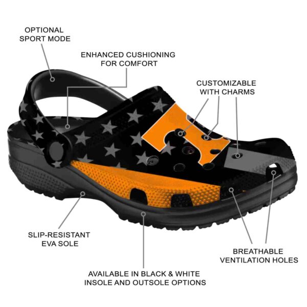 tennessee volunteers stellar stripes theme crocs new arrival