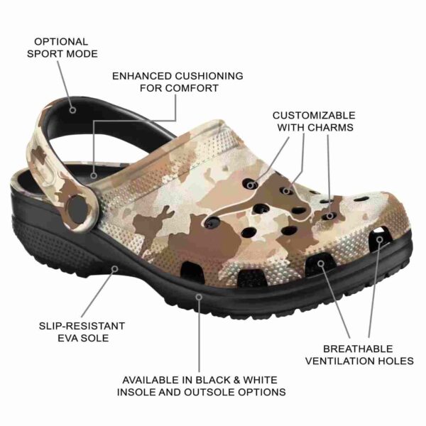 texas longhorns desert camo crocs new arrival