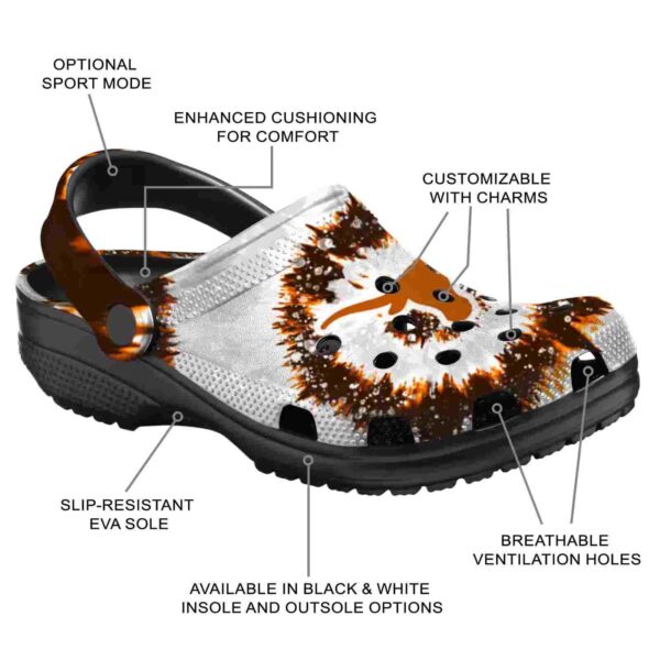 texas longhorns radiant burst effect crocs new arrival