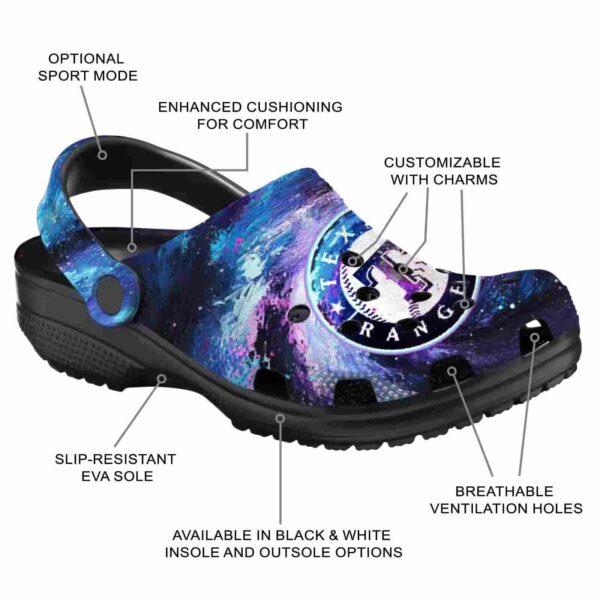 texas rangers galaxy swirl crocs new arrival