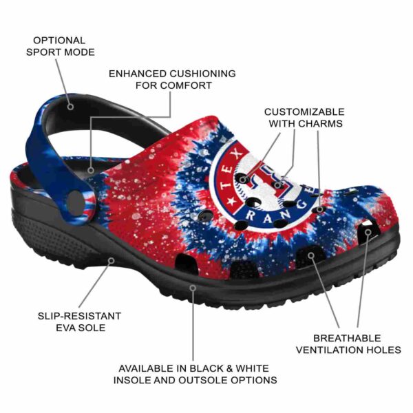 texas rangers radiant burst effect crocs new arrival
