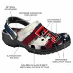 Texas Tech Red Raiders Patriotic Stripes Crocs Fashion forward