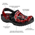 Texas Tech Red Raiders Radiant Burst Effect Crocs Best selling