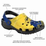 toledo rockets geometric background clog best selling