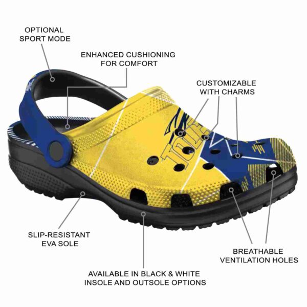 toledo rockets geometric background clog new arrival