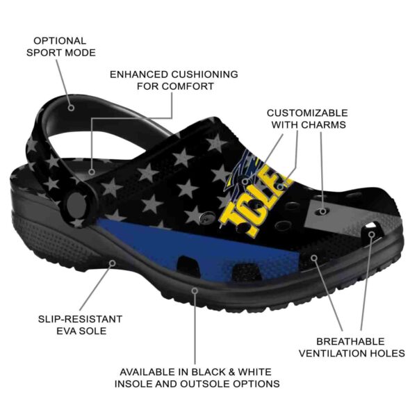 toledo rockets stellar stripes theme clog new arrival