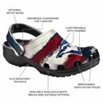 Toronto Blue Jays Patriotic Stripes Crocs Fashion forward