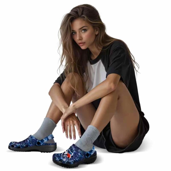 toronto blue jays radiant burst effect crocs premium grade