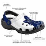 toronto maple leafs geometric background clog best selling