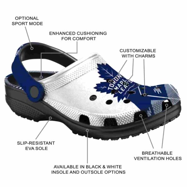 toronto maple leafs geometric background clog new arrival