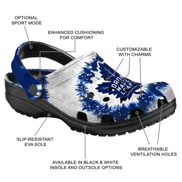 toronto maple leafs radiant burst effect clog new arrival