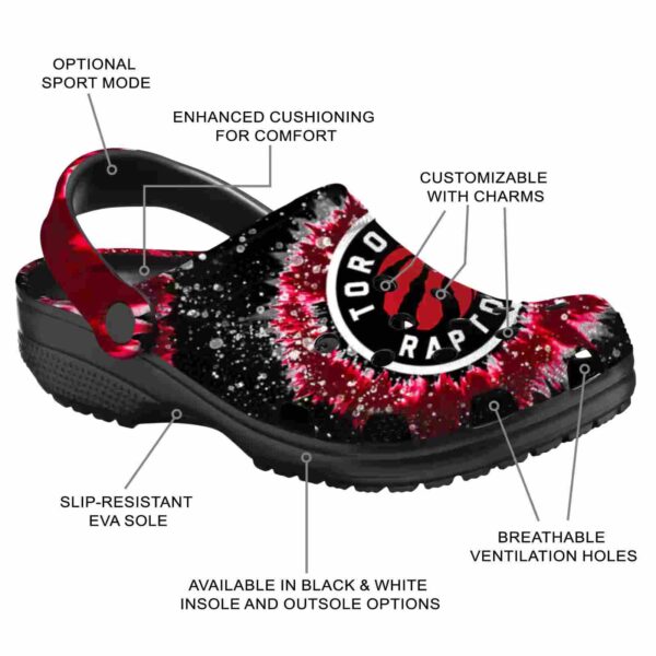 toronto raptors radiant burst effect clog new arrival