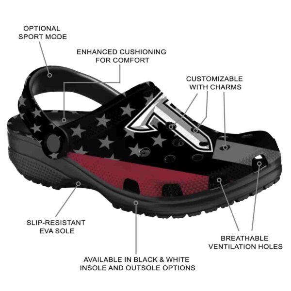 troy trojans stellar stripes theme clog new arrival
