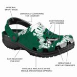 tulane green wave splatter graphics clog best selling