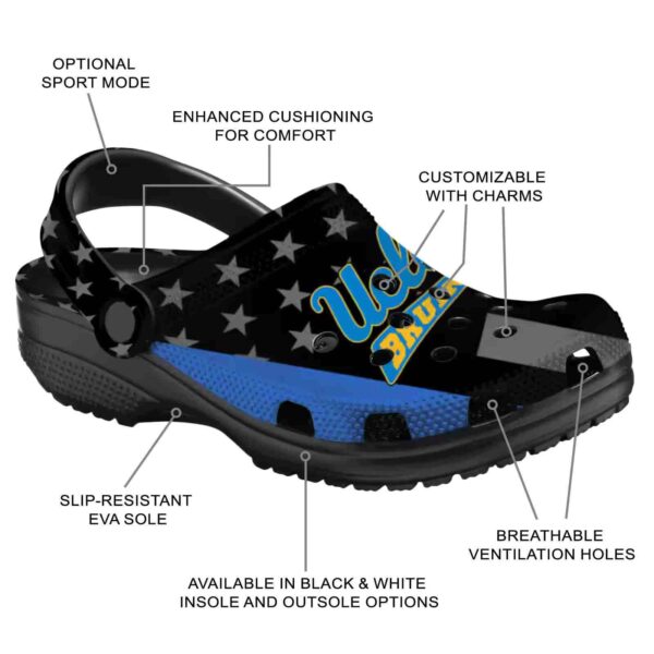 ucla bruins stellar stripes theme crocs new arrival