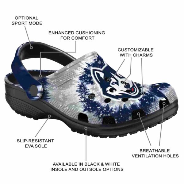 uconn huskies radiant burst effect clog new arrival