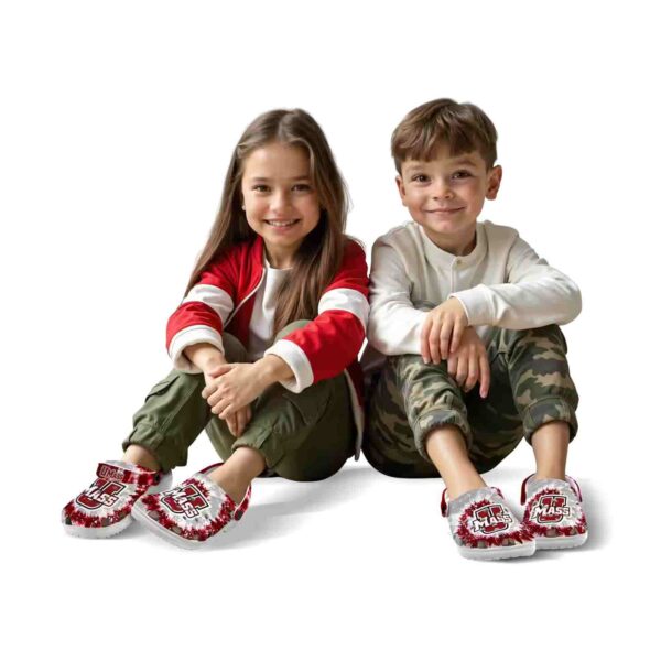 umass minutemen radiant burst effect clog fashion forward