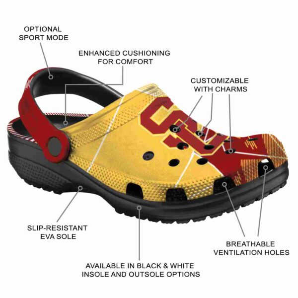 usc trojans geometric background crocs new arrival