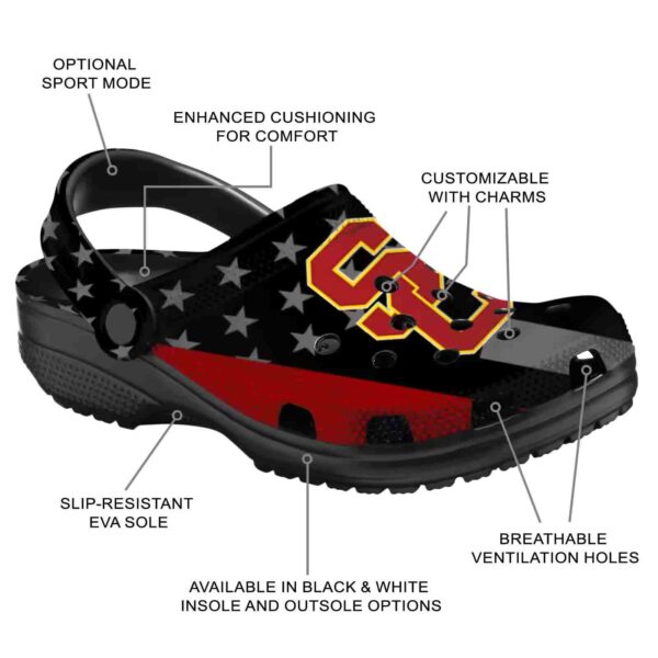 usc trojans stellar stripes theme crocs new arrival