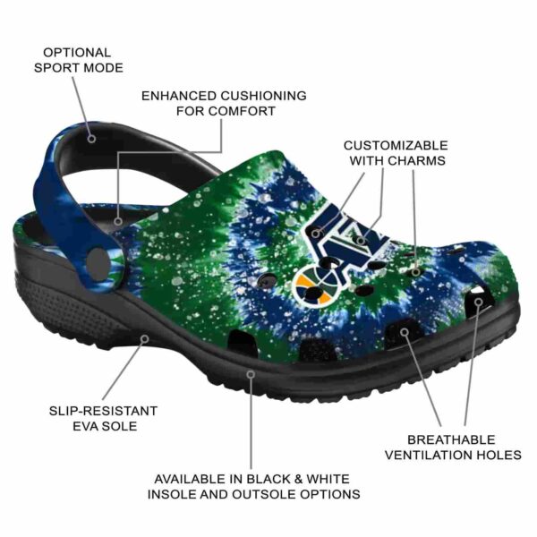 utah jazz radiant burst effect clog new arrival