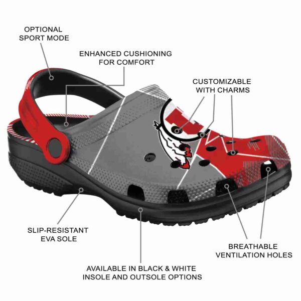 utah utes geometric background crocs new arrival