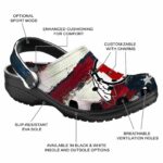 Utah Utes Patriotic Stripes Crocs Fashion forward