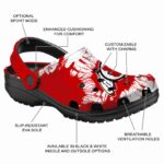 Utah Utes Splatter Graphics Crocs Best selling