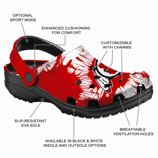 utah utes splatter graphics crocs new arrival