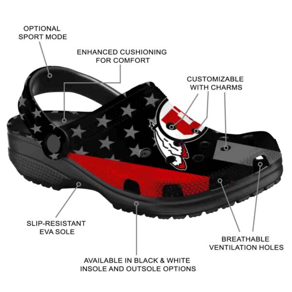 utah utes stellar stripes theme crocs new arrival