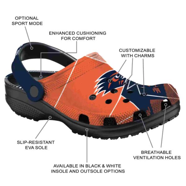 utsa roadrunners geometric background clog new arrival