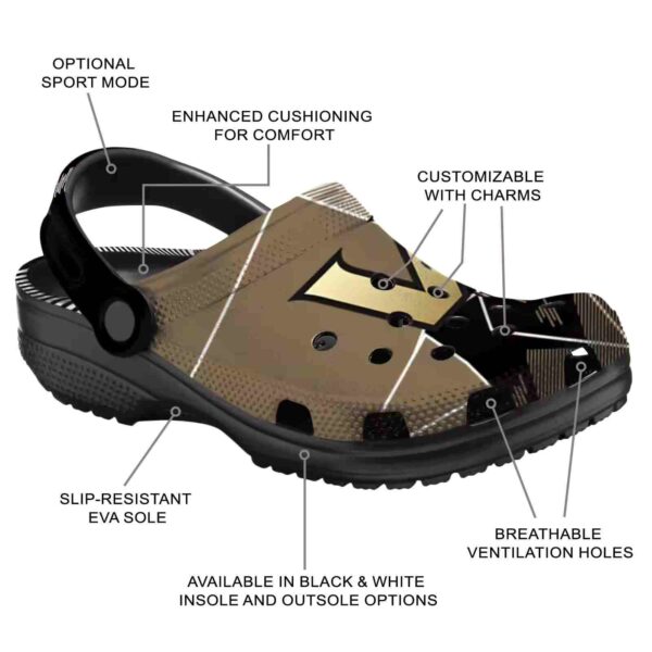 vanderbilt commodores geometric background clog new arrival