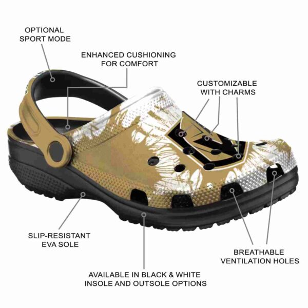 vegas golden knights splatter graphics clog new arrival