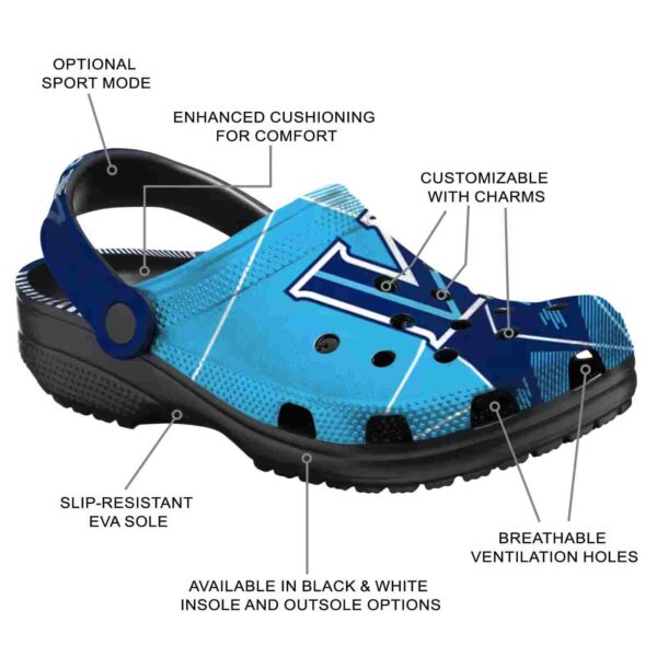 villanova wildcats geometric background clog new arrival