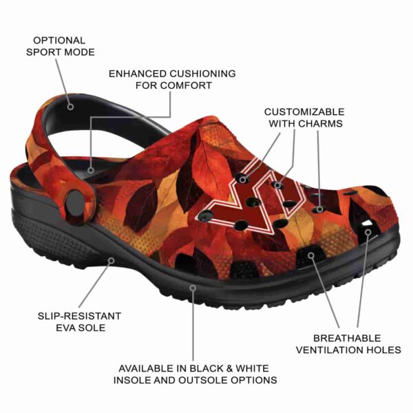virginia tech hokies autumn leaves crocs new arrival
