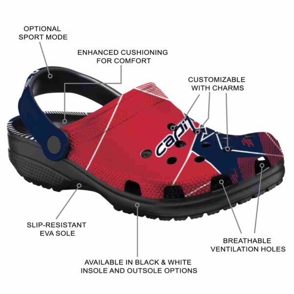 washington capitals geometric background clog new arrival