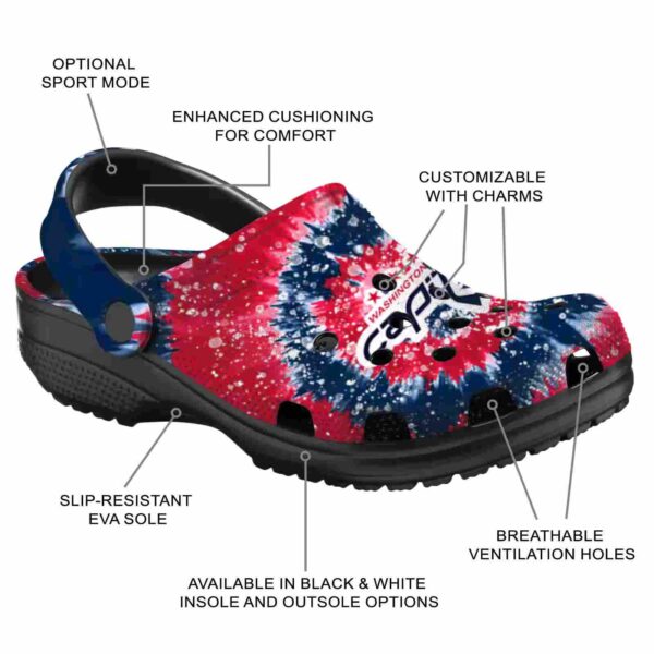 washington capitals radiant burst effect clog new arrival
