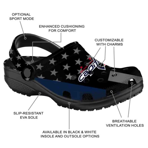 washington capitals stellar stripes theme clog new arrival