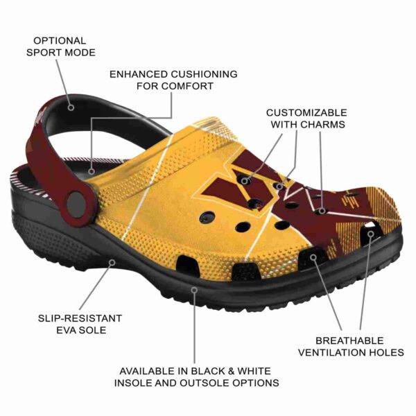 washington commanders geometric background crocs new arrival