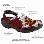 Washington Commanders Splatter Graphics Crocs Best selling
