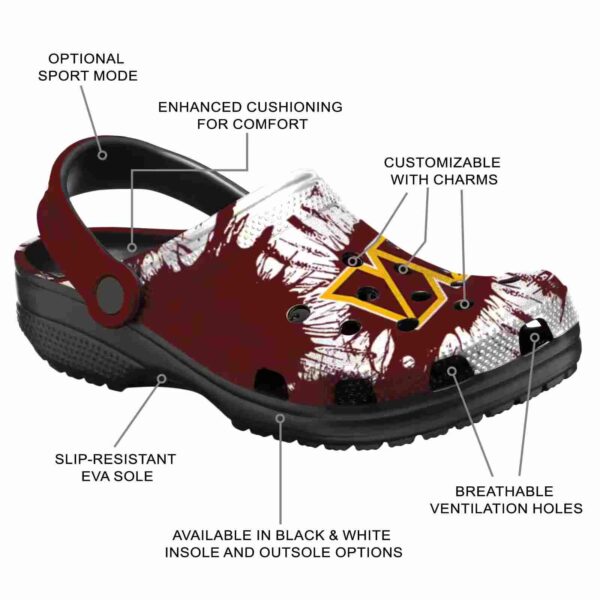 washington commanders splatter graphics crocs new arrival