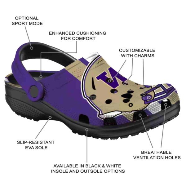 washington huskies helmet stripes crocs new arrival