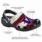 Washington Huskies Patriotic Stripes Crocs Fashion forward